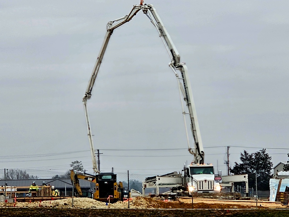 December 2023 barracks construction at Fort McCoy