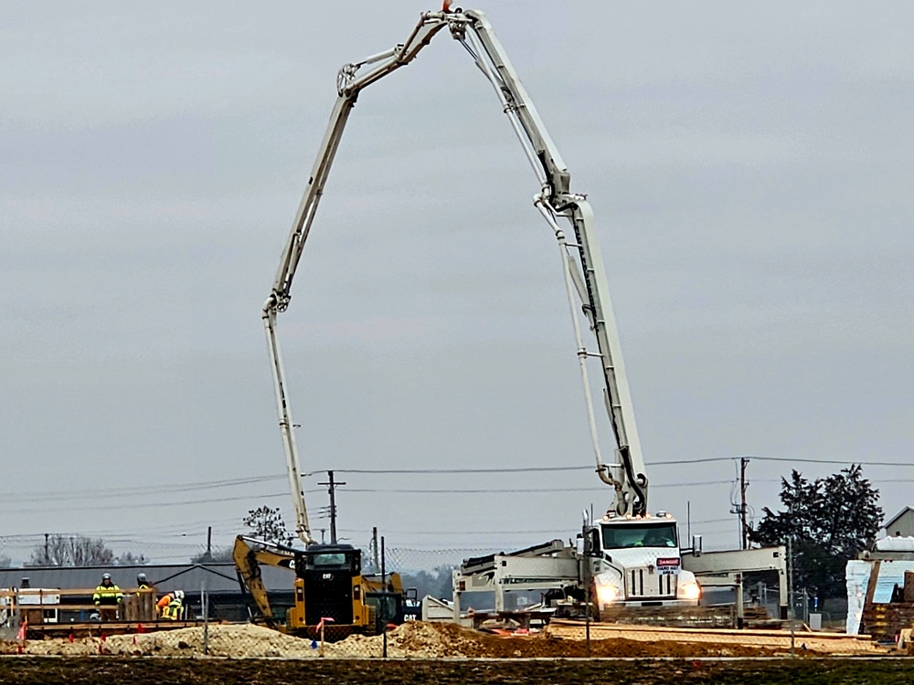 December 2023 barracks construction at Fort McCoy