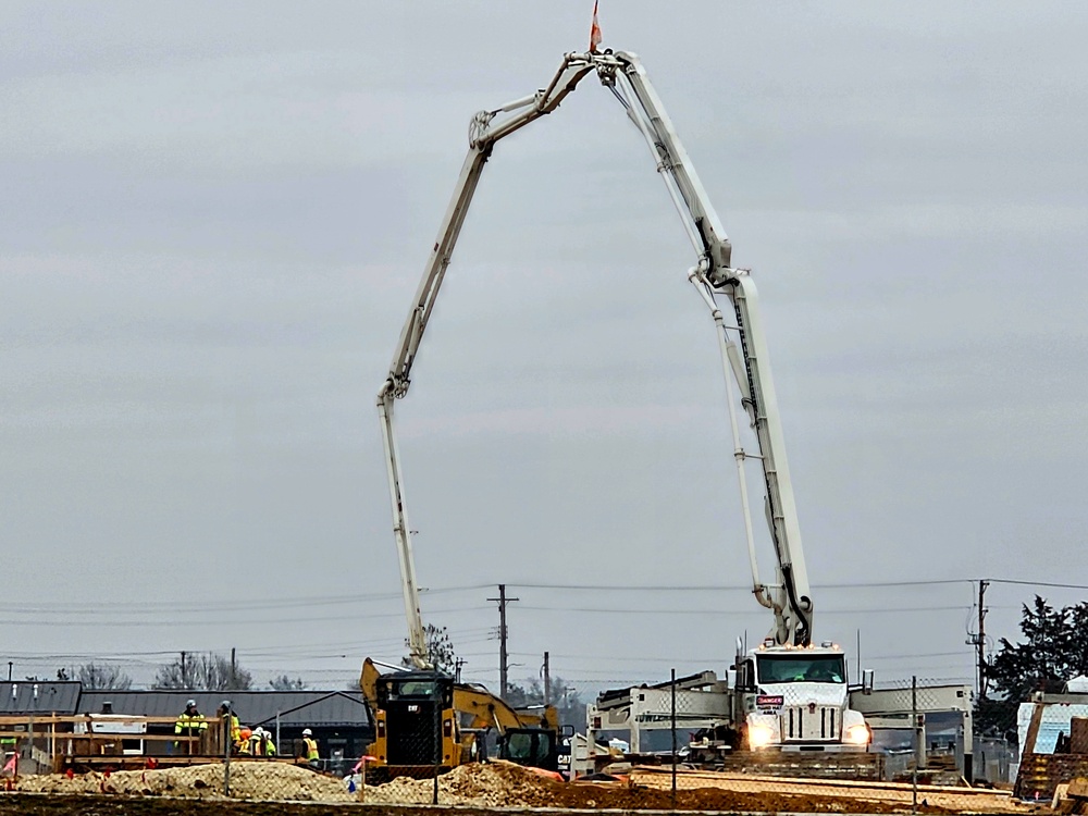 December 2023 barracks construction at Fort McCoy