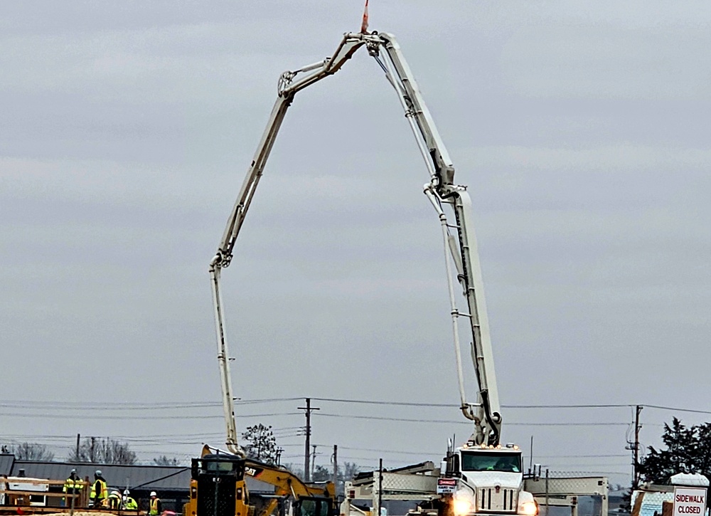 December 2023 barracks construction at Fort McCoy