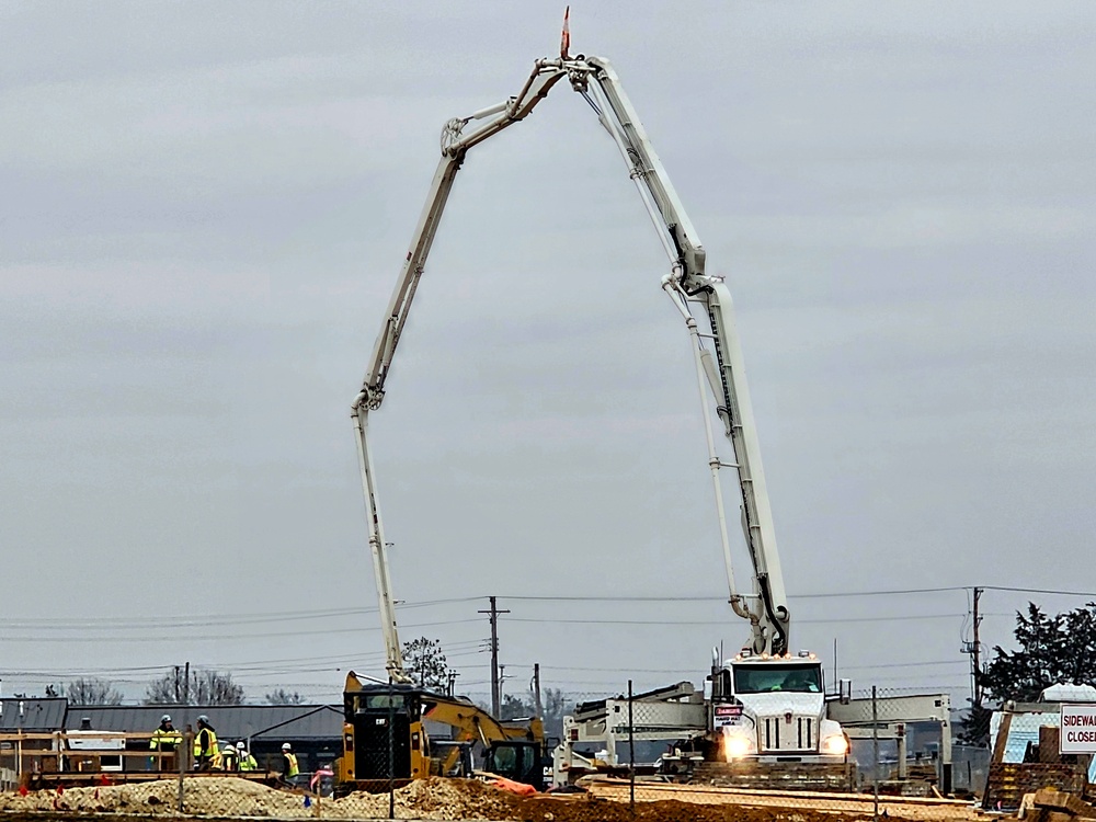 December 2023 barracks construction at Fort McCoy