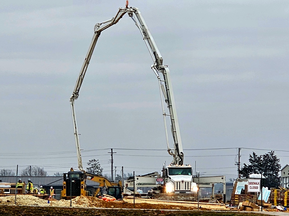 December 2023 barracks construction at Fort McCoy