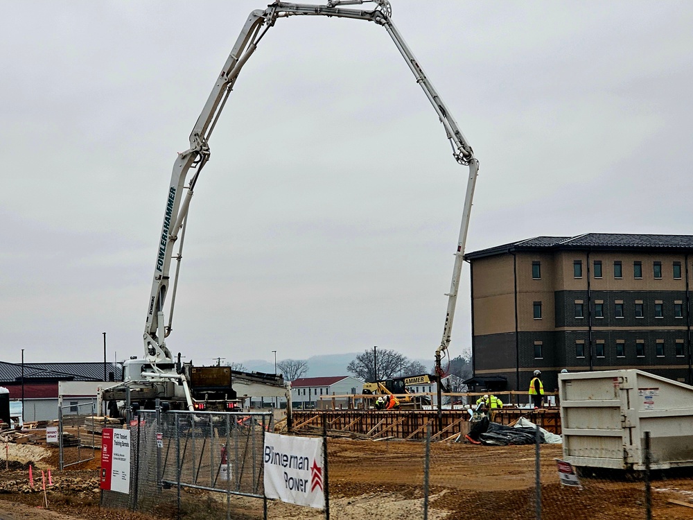 December 2023 barracks construction at Fort McCoy