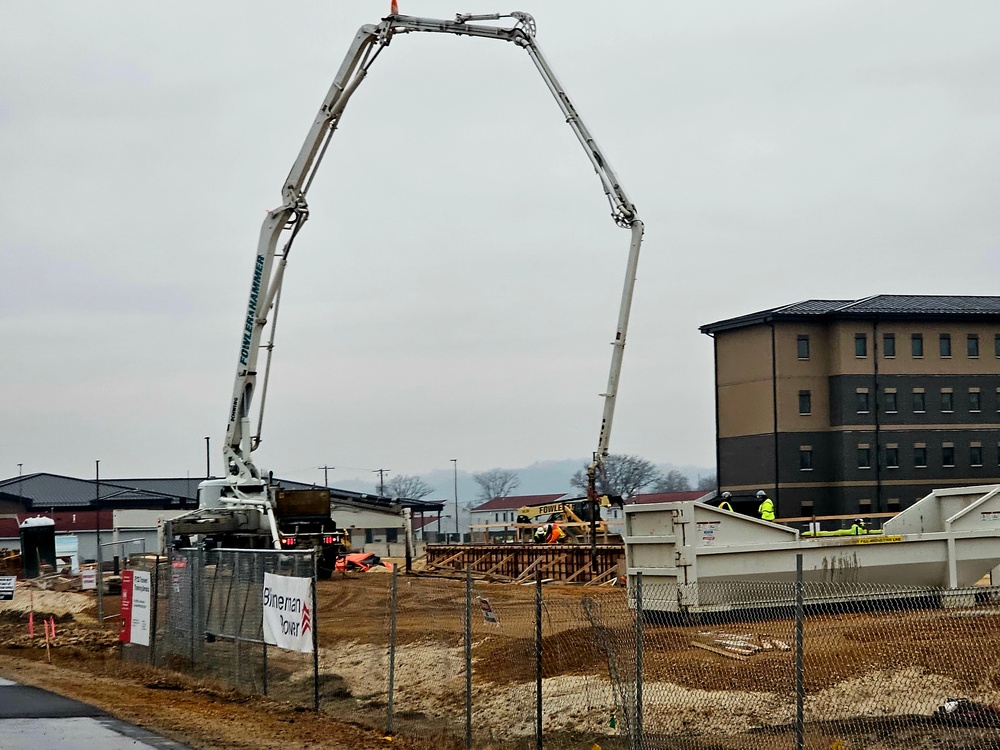 December 2023 barracks construction at Fort McCoy