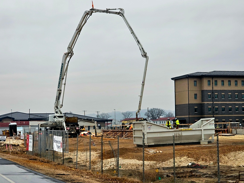 December 2023 barracks construction at Fort McCoy