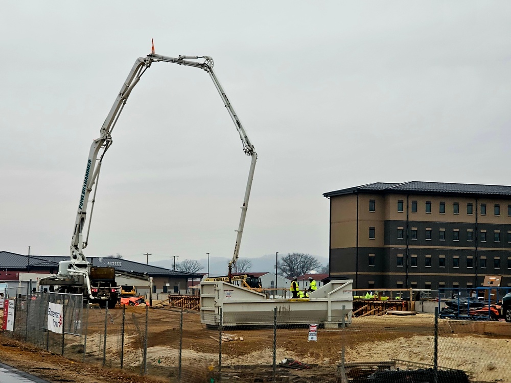 December 2023 barracks construction at Fort McCoy