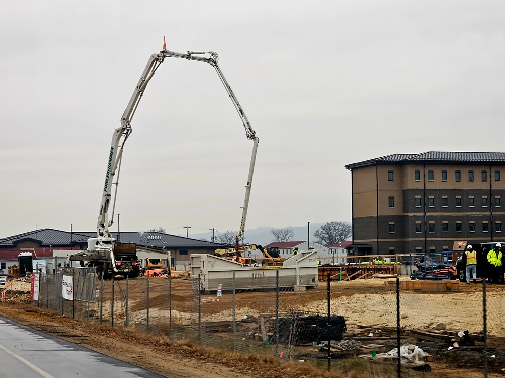 December 2023 barracks construction at Fort McCoy