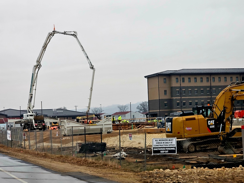 December 2023 barracks construction at Fort McCoy