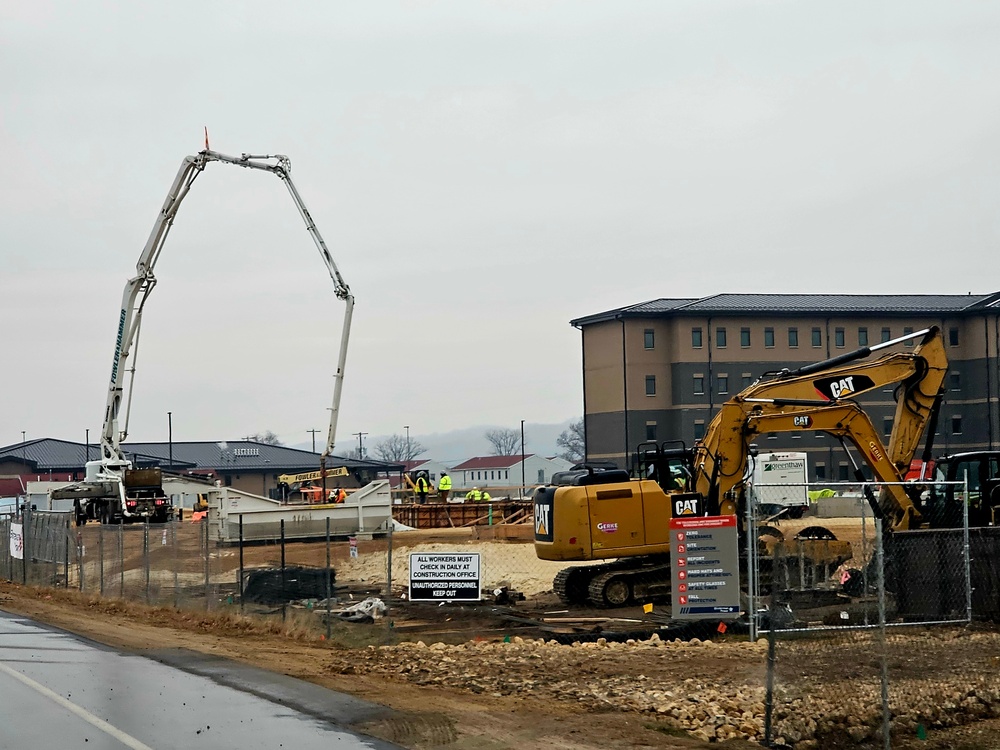 December 2023 barracks construction at Fort McCoy