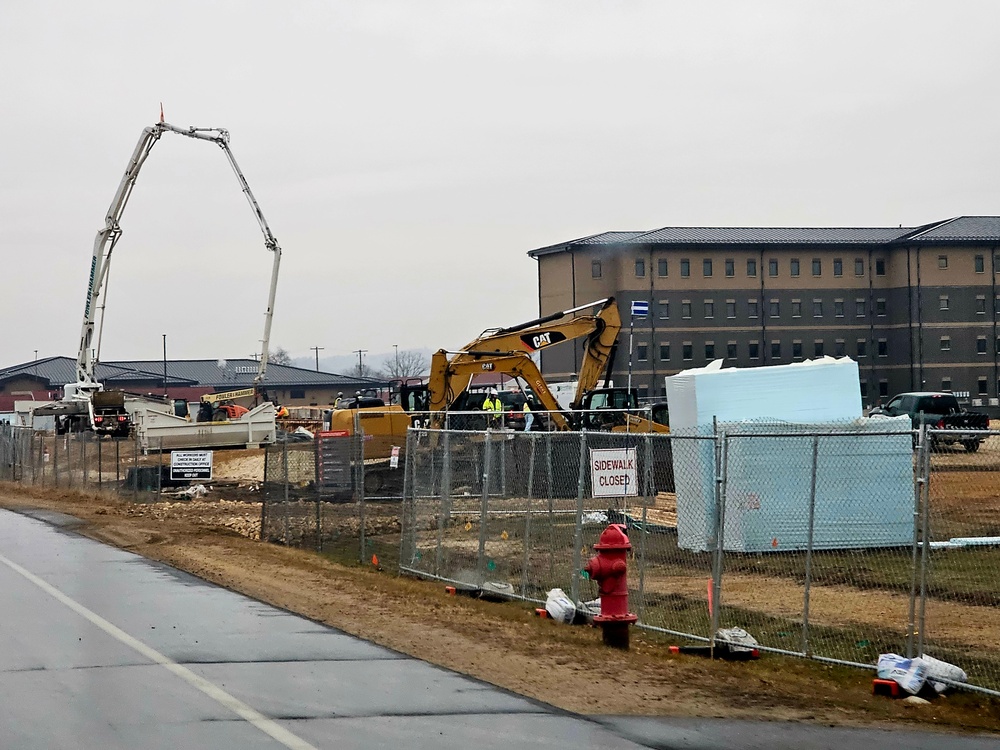 December 2023 barracks construction at Fort McCoy