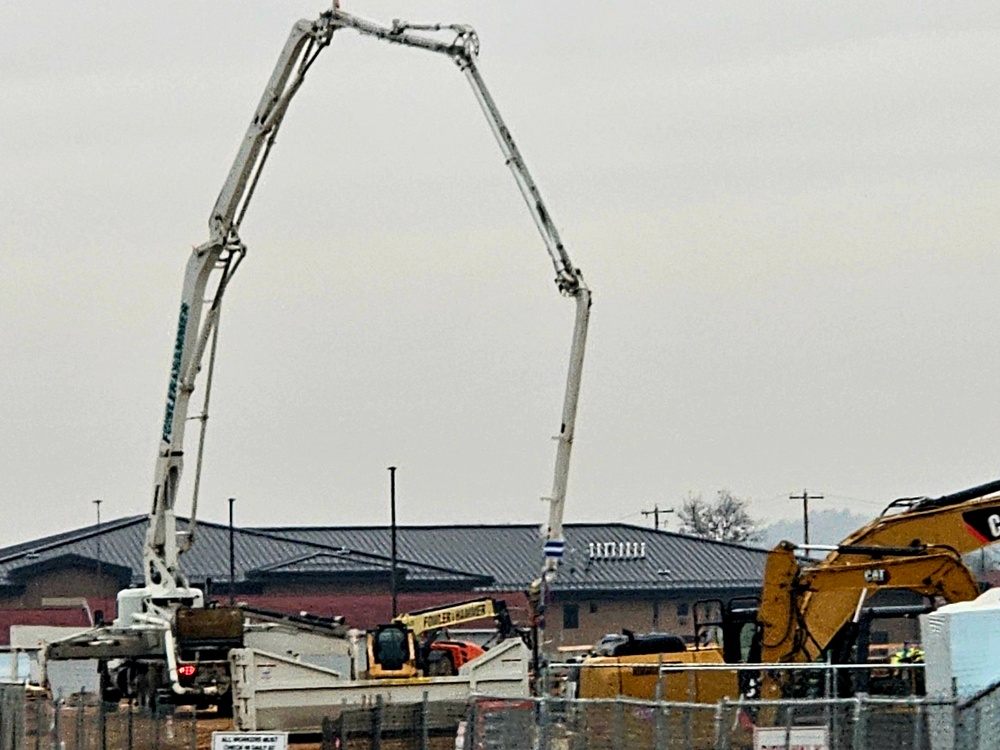 December 2023 barracks construction at Fort McCoy