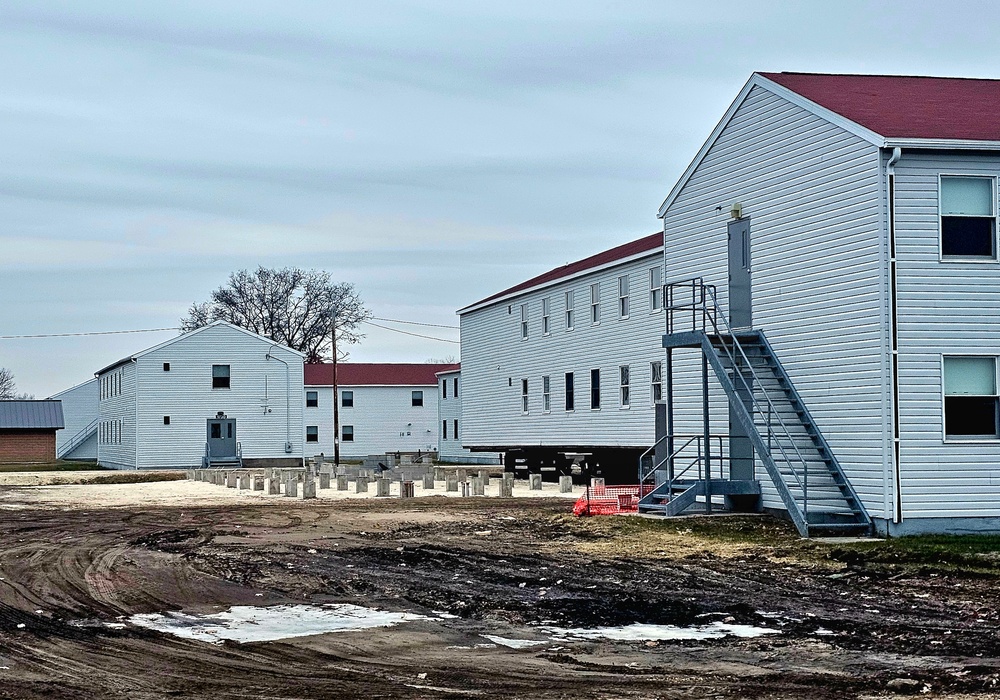 Work to finish reset for relocated World War II-era barracks continues at Fort McCoy