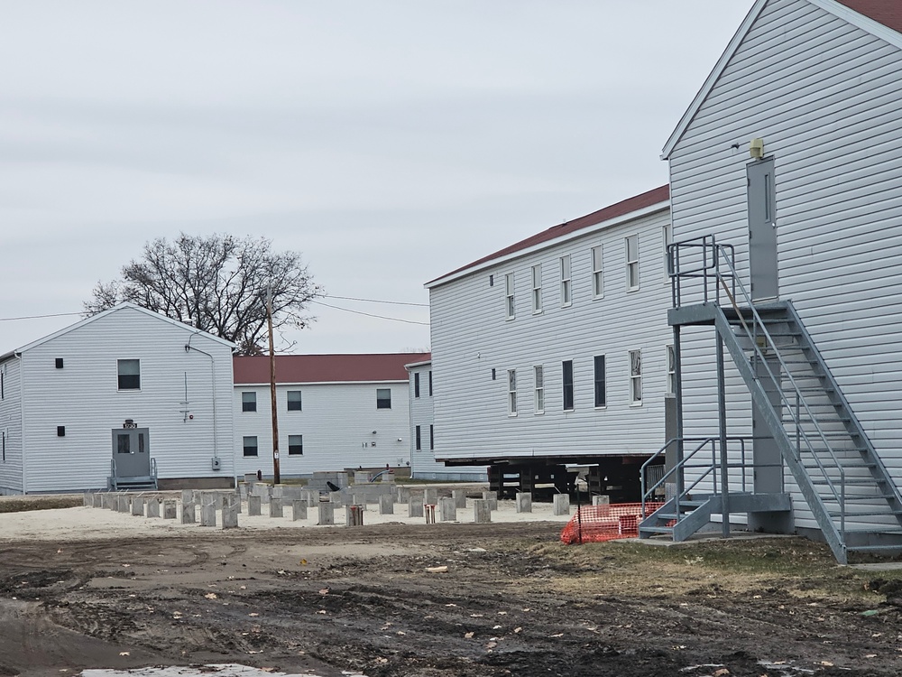 Work to finish reset for relocated World War II-era barracks continues at Fort McCoy