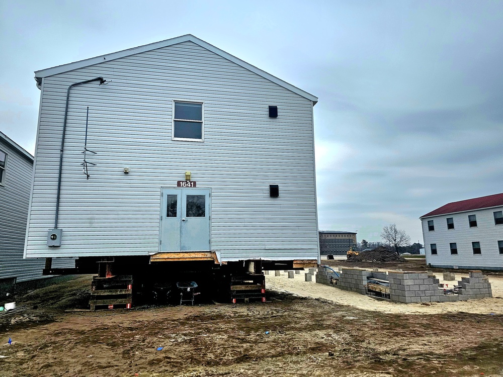 Work to finish reset for relocated World War II-era barracks continues at Fort McCoy