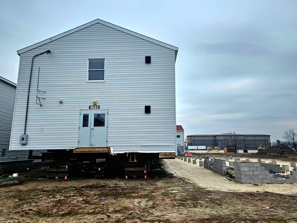 Work to finish reset for relocated World War II-era barracks continues at Fort McCoy