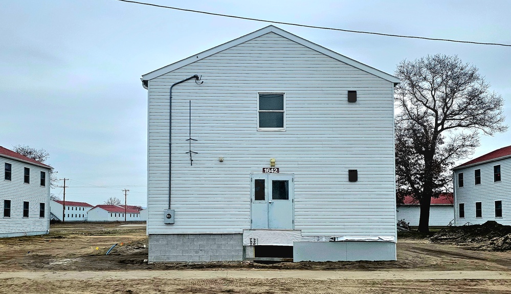 Work to finish reset for relocated World War II-era barracks continues at Fort McCoy