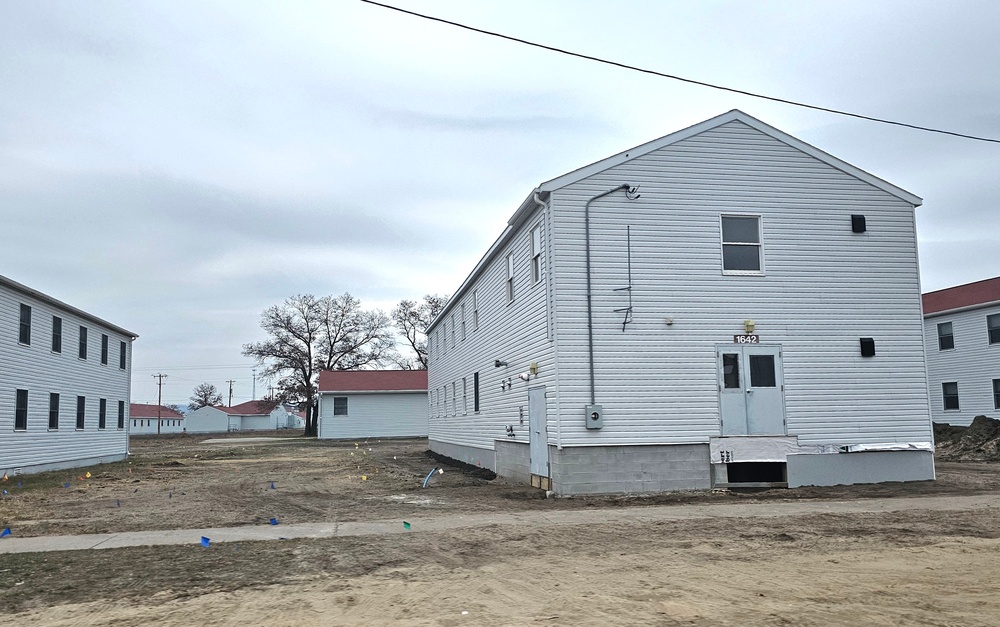 Work to finish reset for relocated World War II-era barracks continues at Fort McCoy