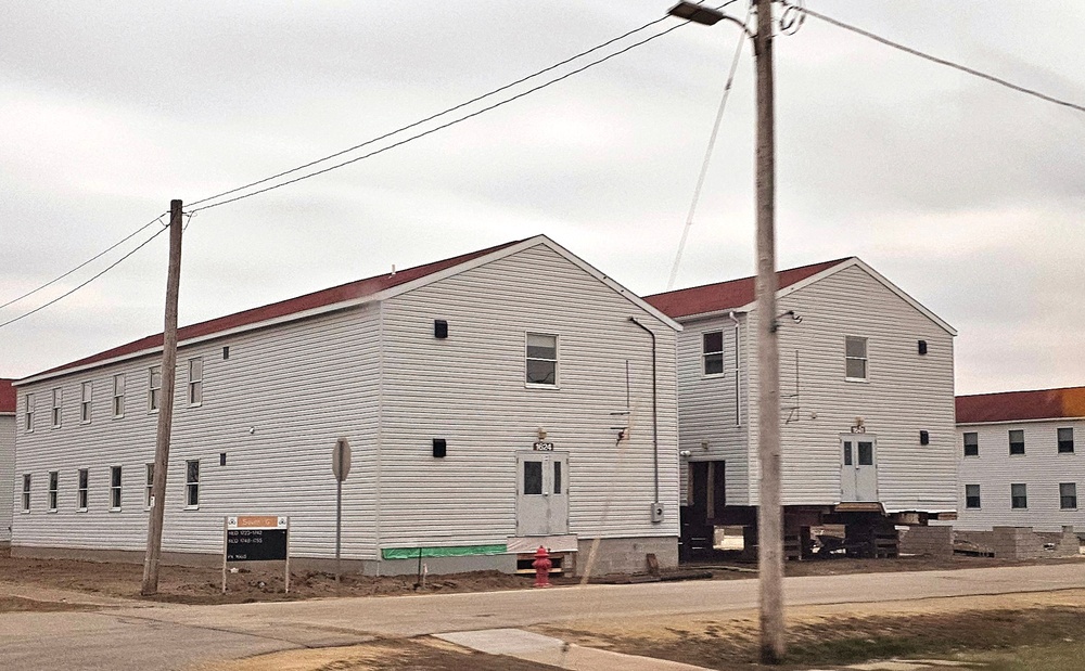 Work to finish reset for relocated World War II-era barracks continues at Fort McCoy