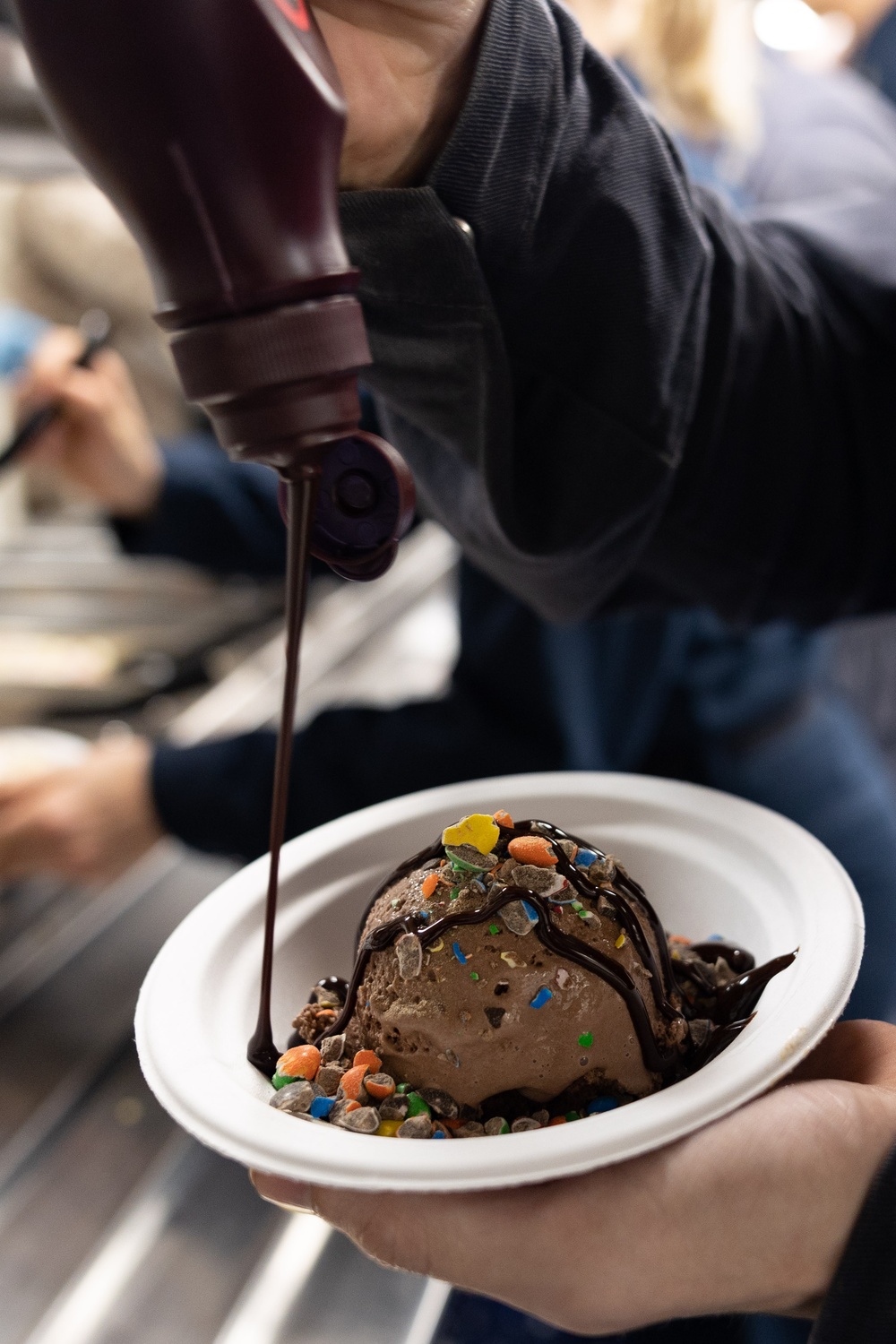 Supply Department Holds Ice Cream Social