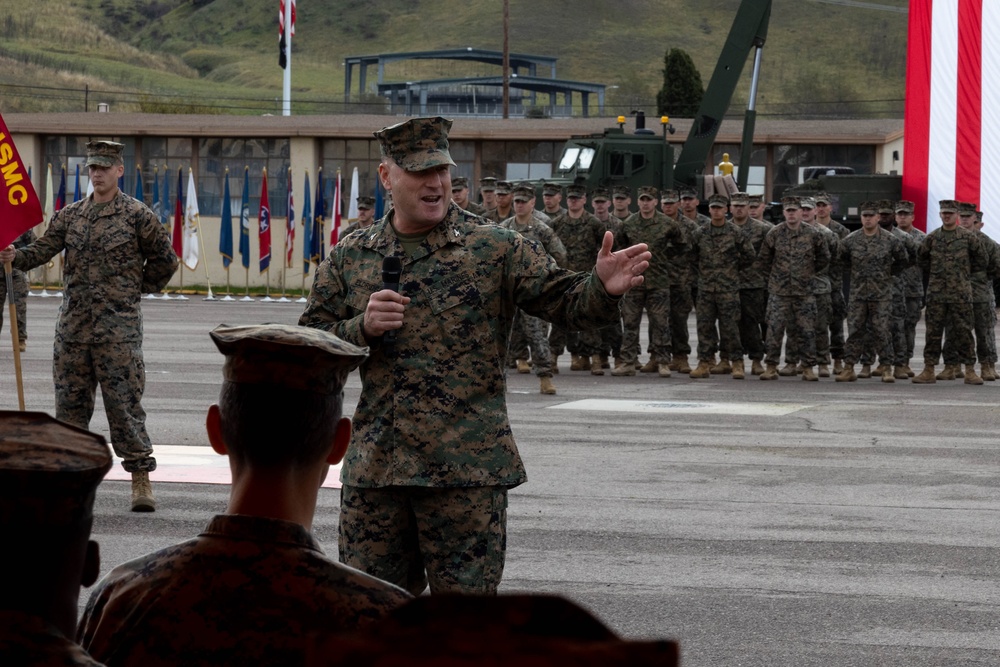 11th Marines holds fire support battery activation