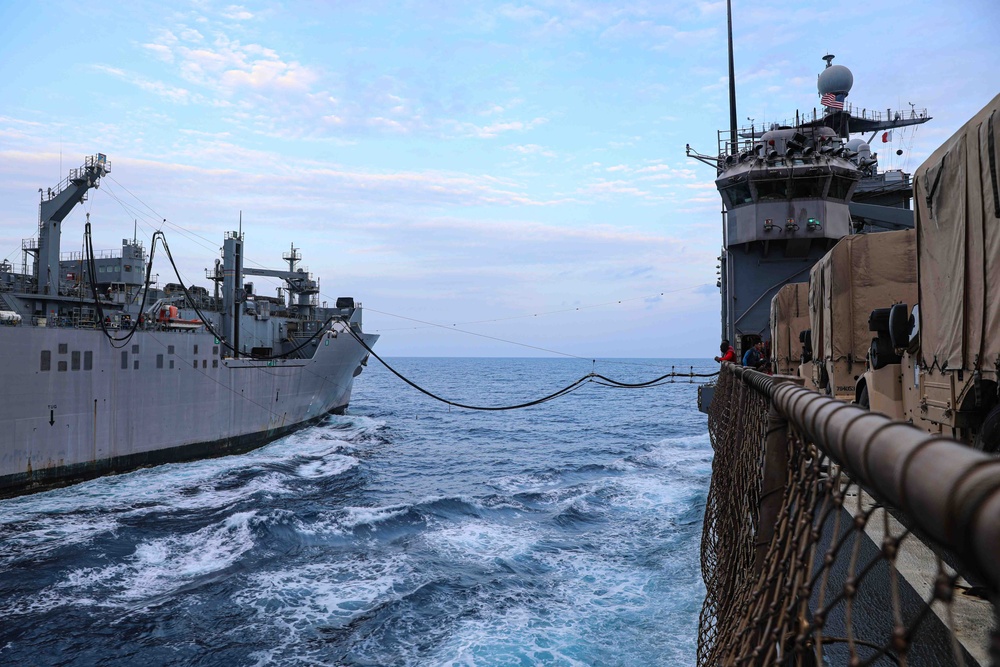 USS Carter Hall (LSD 50) Conducts Vertical Replenishment, Dec. 6, 2023