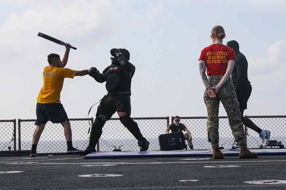 USS Carter Hall (LSD 50) Conducts Security Reaction Force Training , Dec. 7, 2023