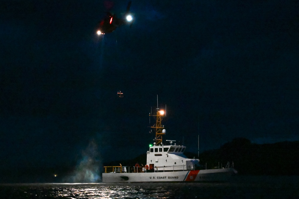 Coast Guard Cutter Osprey operates in the Strait of Juan de Fuca