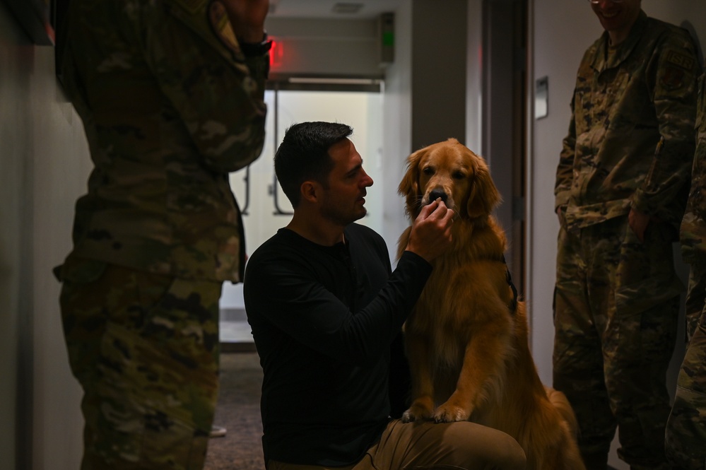 Golden Retriever Life tours 113th Wing, DCANG