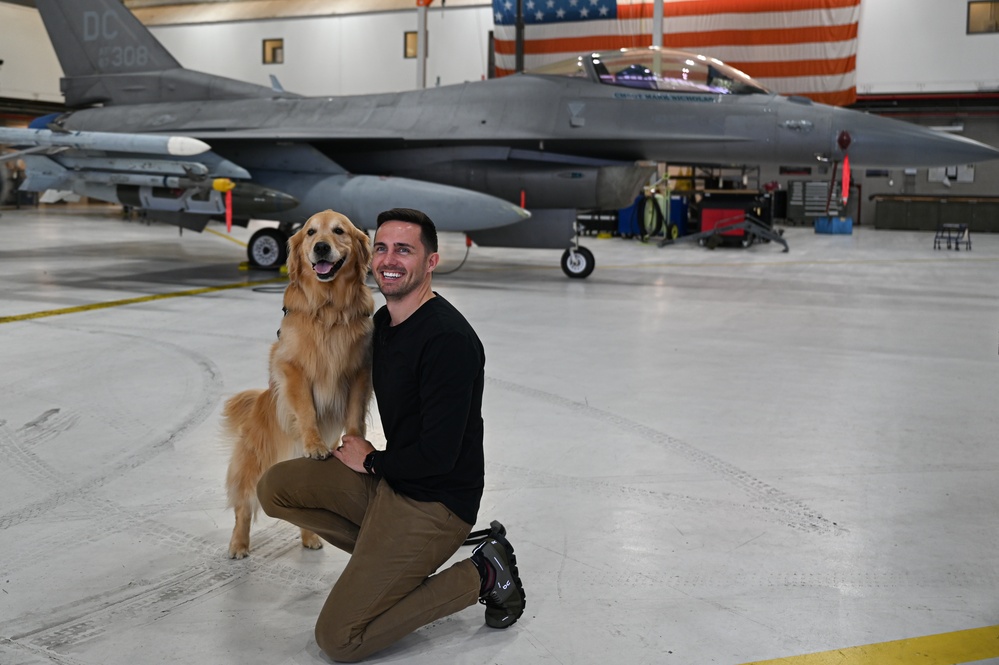 Golden Retriever Life tours 113th Wing, DCANG