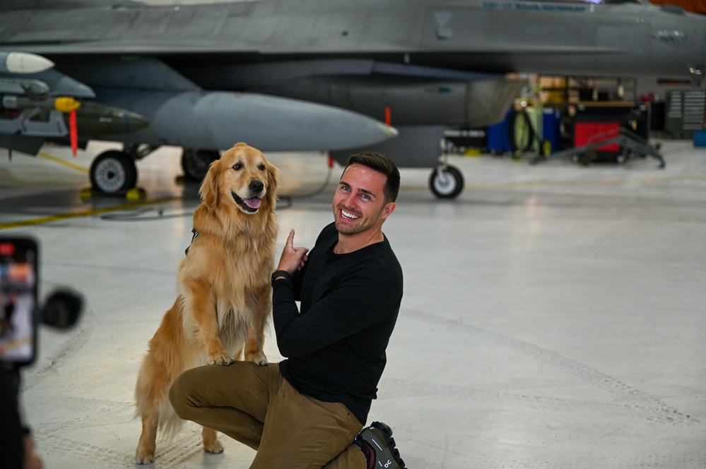 Golden Retriever Life tours 113th Wing, DCANG