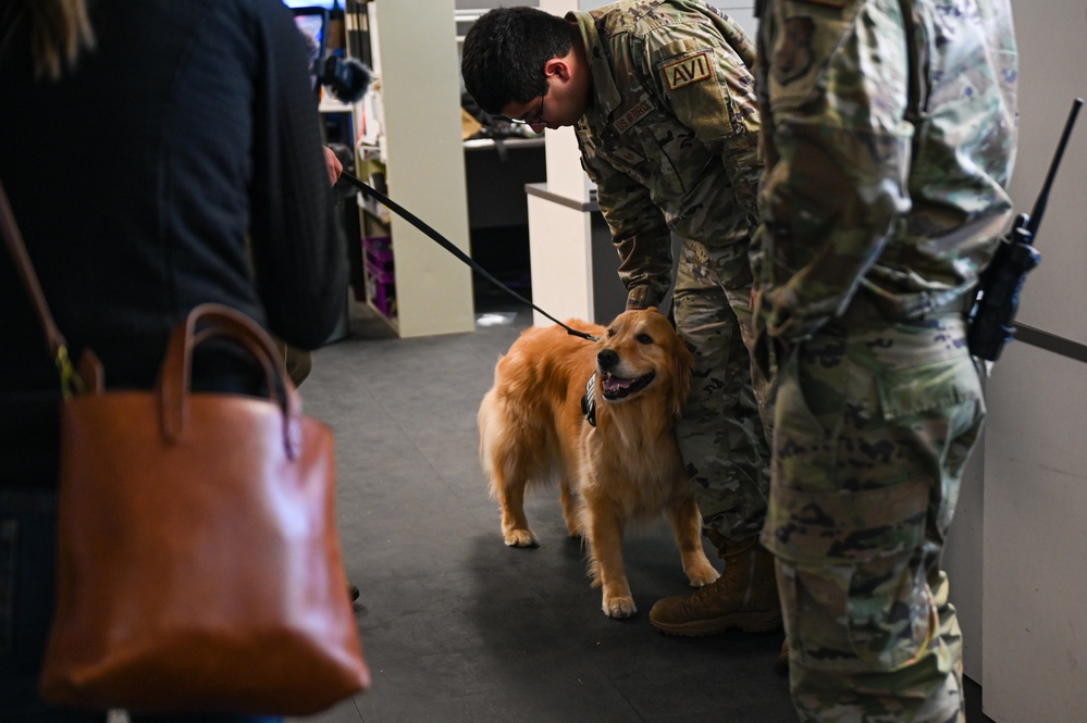 Golden Retriever Life tours 113th Wing, DCANG