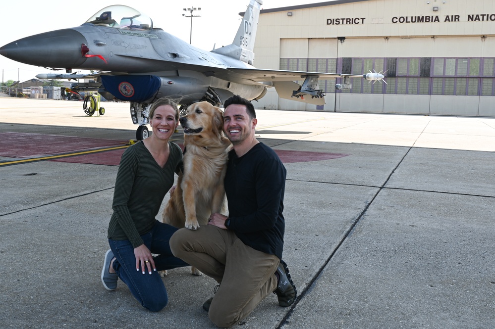 Golden Retriever Life tours 113th Wing, DCANG