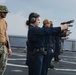 USS Carter Hall Sailors Conduct a Small Arms Qualification Shoot