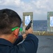 USS Carter Hall Sailors Conduct a Small Arms Qualification Shoot