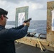 USS Carter Hall Sailors Conduct a Small Arms Qualification Shoot