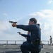 USS Carter Hall Sailors Conduct a Small Arms Qualification Shoot