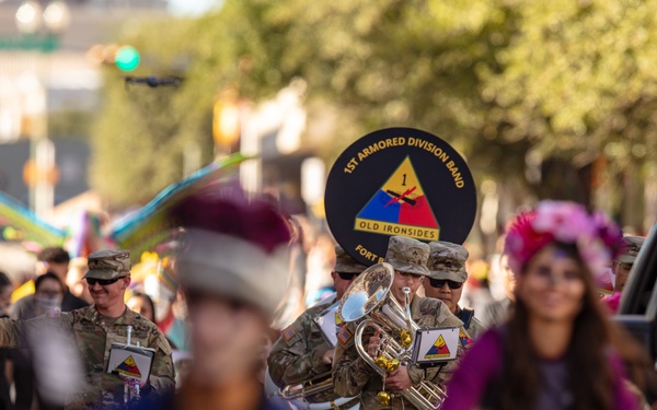 1AD Band performs in Day of the Dead Parade