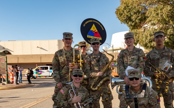 1AD Band performs in Day of the Dead Parade