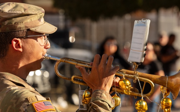 1AD Band performs in Day of the Dead Parade