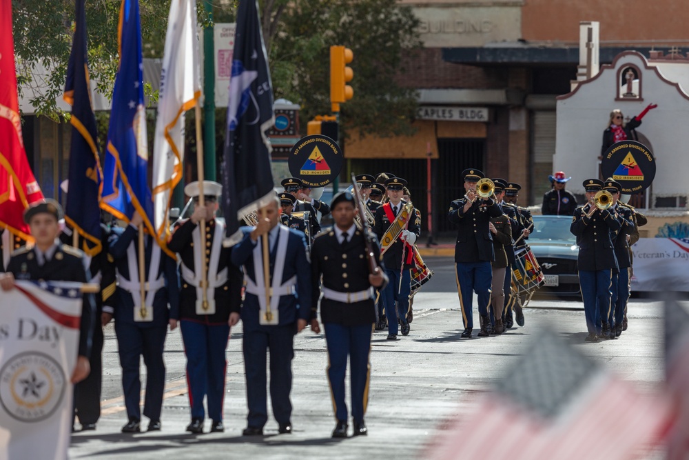 1AD Celebrates Veterans Day Downtown El Paso