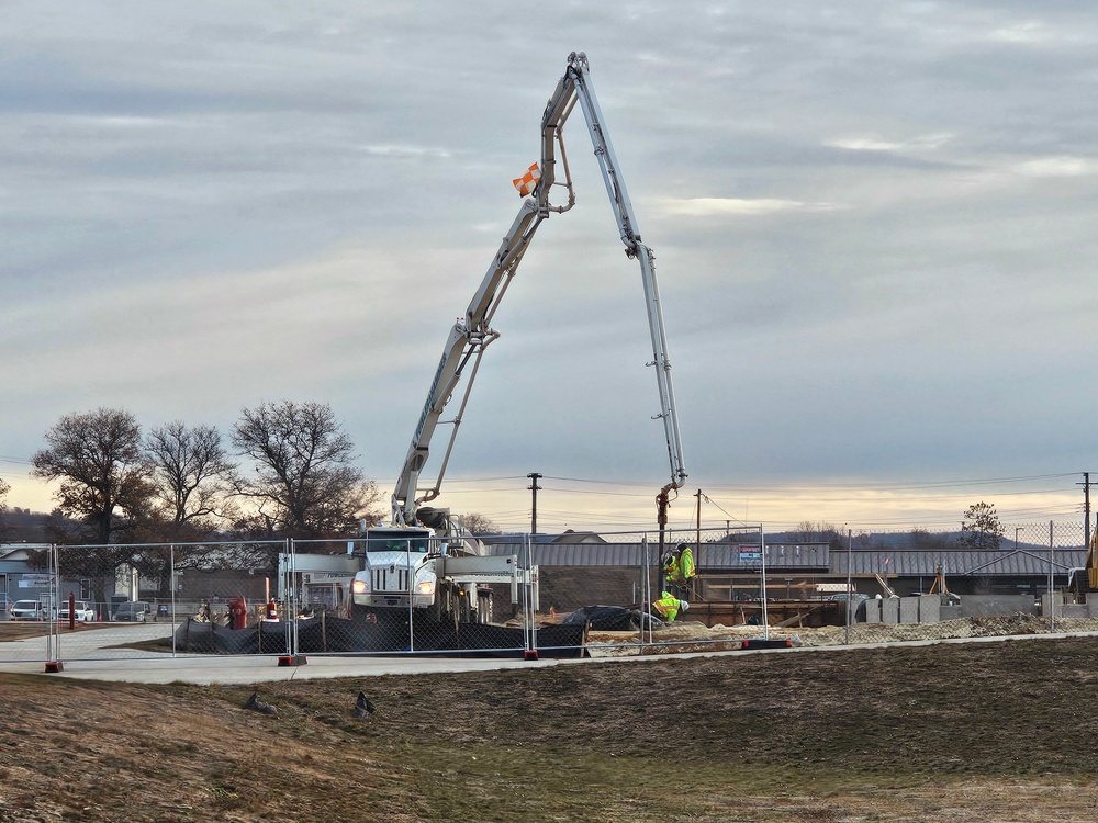 December 2023 barracks construction at Fort McCoy