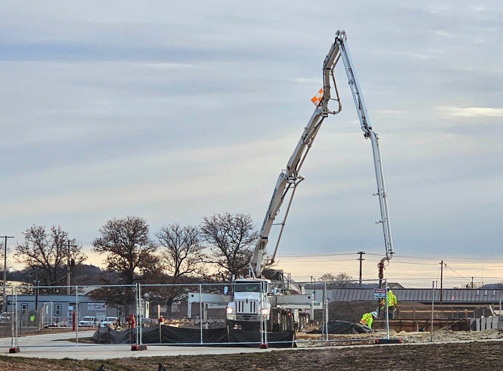 December 2023 barracks construction at Fort McCoy