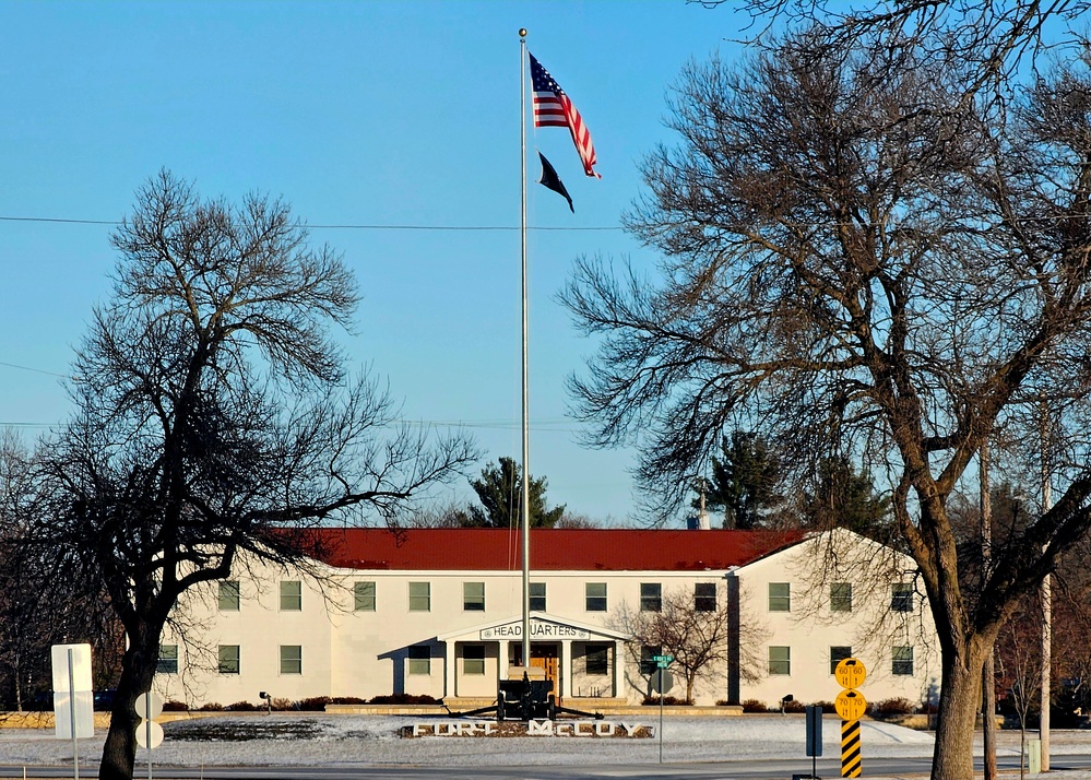 American Flag and Fort McCoy