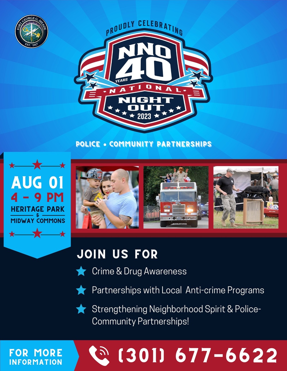 Fort Meade DES 2023 National Night Out