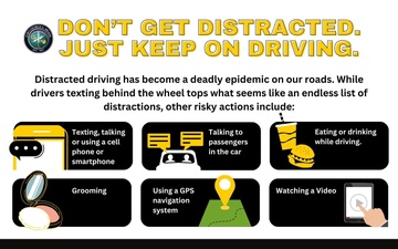 Distracted Driving Awareness Infographic
