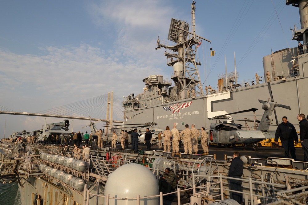 USS Bataan Transits Suez Canal