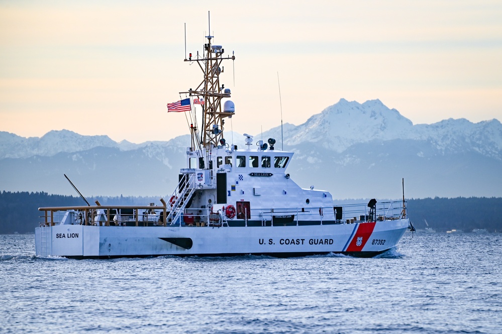 Coast Guard Cutter Sea Lion in Elliott Bay