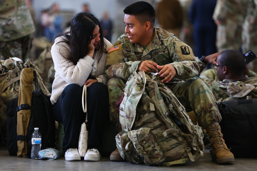 Cal Guard infantry unit heads for Middle East deployment