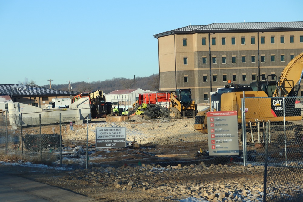 December 2023 barracks construction at Fort McCoy