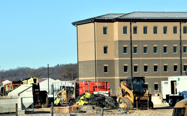 Photo Story: December 2023 construction operations for $28.08 million barracks project at Fort McCoy, Part X